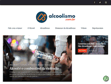 Tablet Screenshot of alcoolismo.com.br